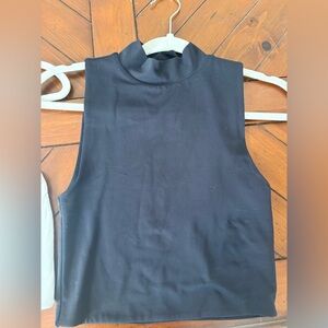 Aritzia Babaton Black contour mock neck